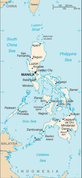 Foto: Filip�ny-politick� mapa