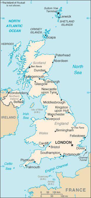 Foto: Velk� Brit�nie-politick� mapa