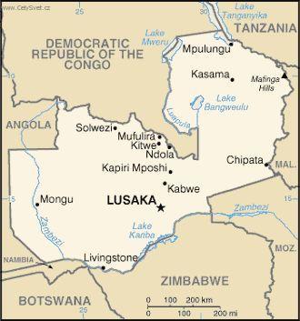 Foto: Zambie-politick� mapa