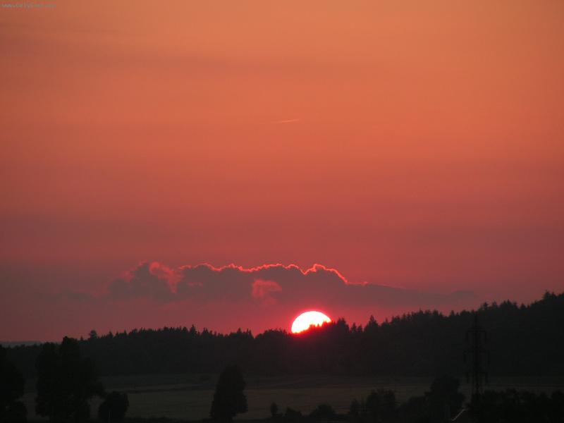 Foto: krajinka-zapad slunce