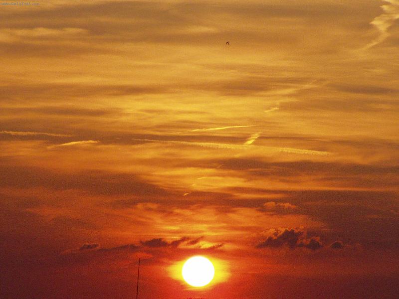 Foto: zapad slunce nad T�borem